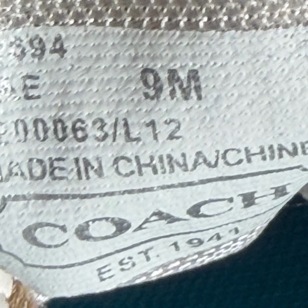 Coach White and Blue Sneakers - Picture 3 of 7